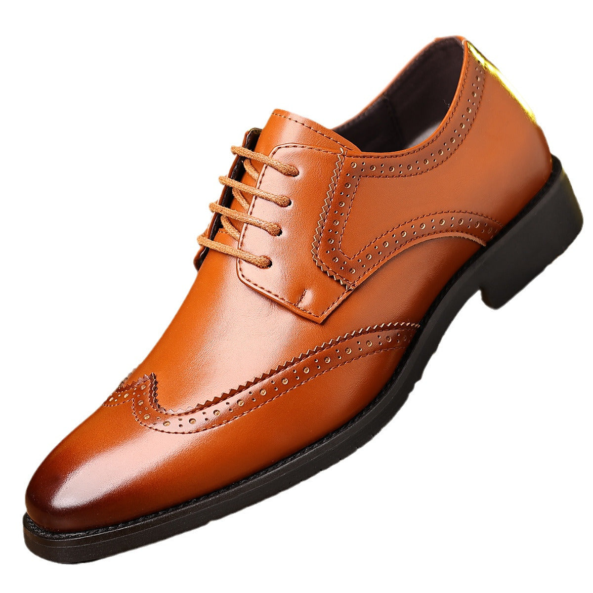 Men's Leather Casual Formal Shoes - Soft-Soled Business Comfort