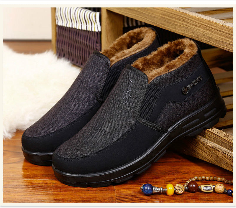 Comfortable Plush Non-Slip Boots with Wear-Resistant Sole and Soft Inner Lining