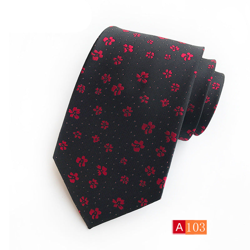 Men's Jacquard Formal Tie - Casual Polyester Jacquard Wear - Neon North Clothing