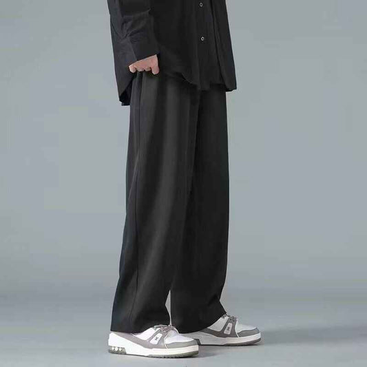 Ice Silk Summer Pants for Men - Thin, Loose, Straight Fit