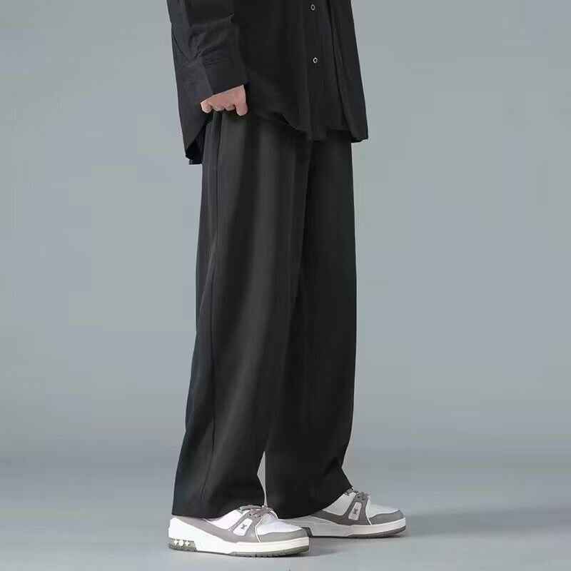 Ice Silk Summer Pants for Men - Thin, Loose, Straight Fit