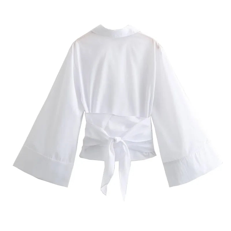 Women's Luxury Long Sleeve  Blouse - Neon North Clothing