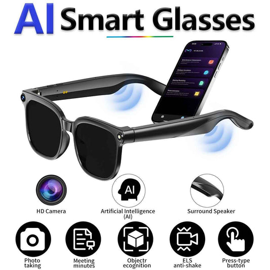 800W Smart Glasses for Video Recording - AI Assistant Enhanced