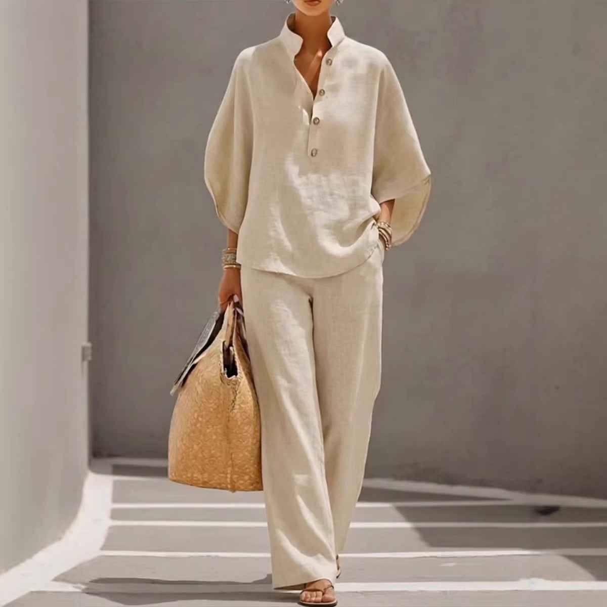 Women's Casual Versatile Shirt Set for Urban Outfits