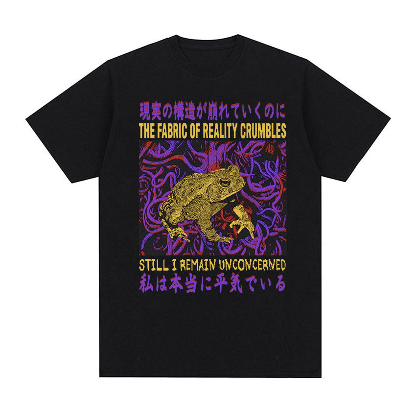 Men's Cotton Casual T-Shirt - Loose Fit Printed Short Sleeved Style - Neon North Clothing