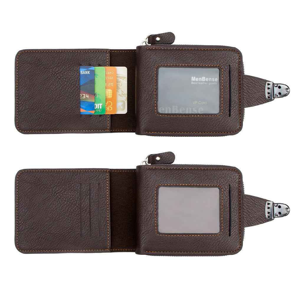 Multifunctional Coin Purse with Multiple Card Slots and Zipper Handheld Design