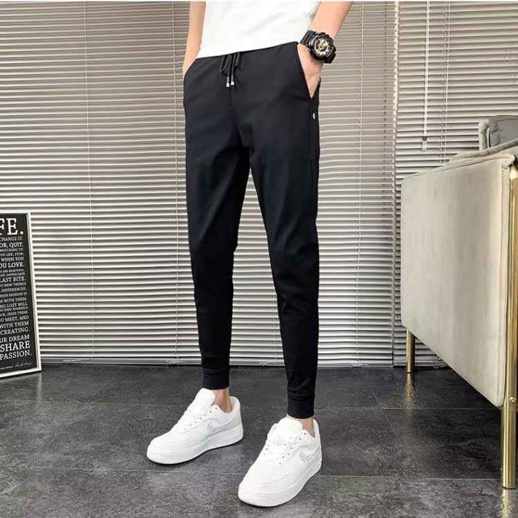 Autumn and Winter Lights High Street Fashion Men's Pants - Casual Straight Flow Wide Leg Long