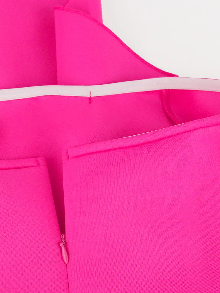 Ruffle Slim Ladies Blouse for Irregular Stylish Night Out - Neon North Clothing