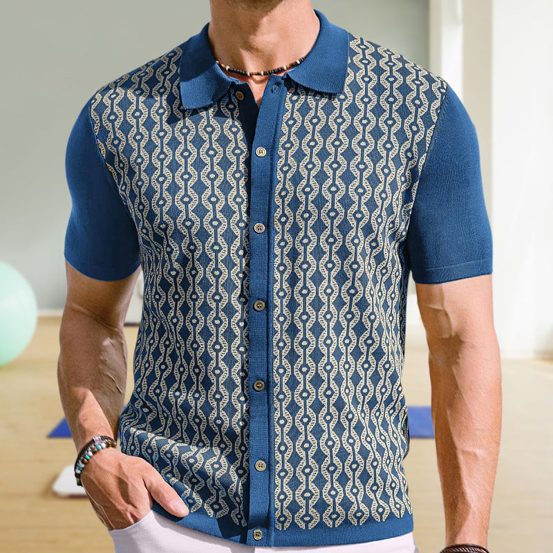 Summer Tencel Polo Shirt - Short-Sleeved Cardigan Style for Ultimate Comfort - Neon North Clothing