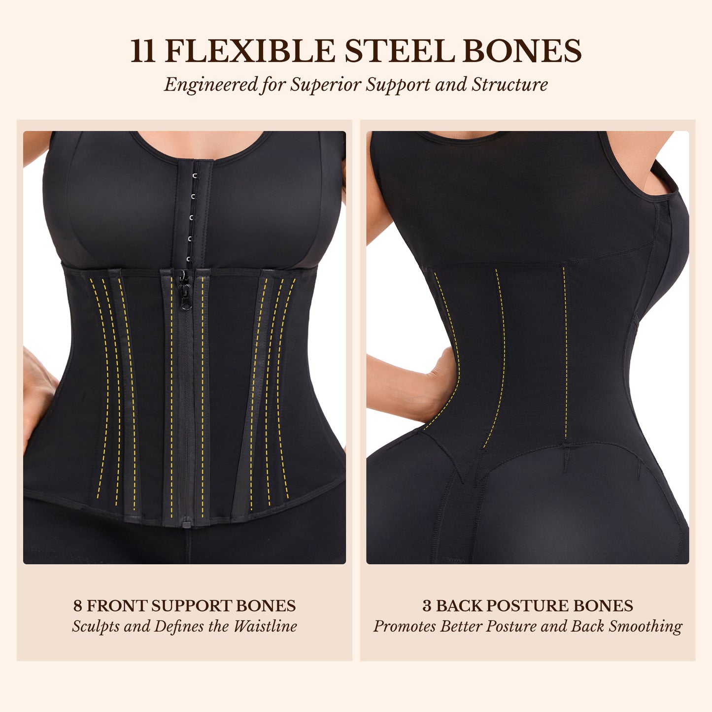 Fajas Colombianas Moldeadoras Overbust Colombian Butt Lifter Shapewear for Tummy Control & Full Body Shaping Post Surgery