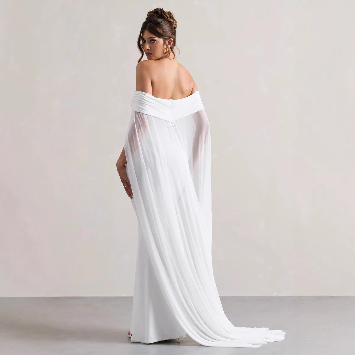 Elegant and Fashionable Off-Shoulder Pleated Dress for Women - Perfect Off-Shoulder Pleated Dress - Neon North Clothing