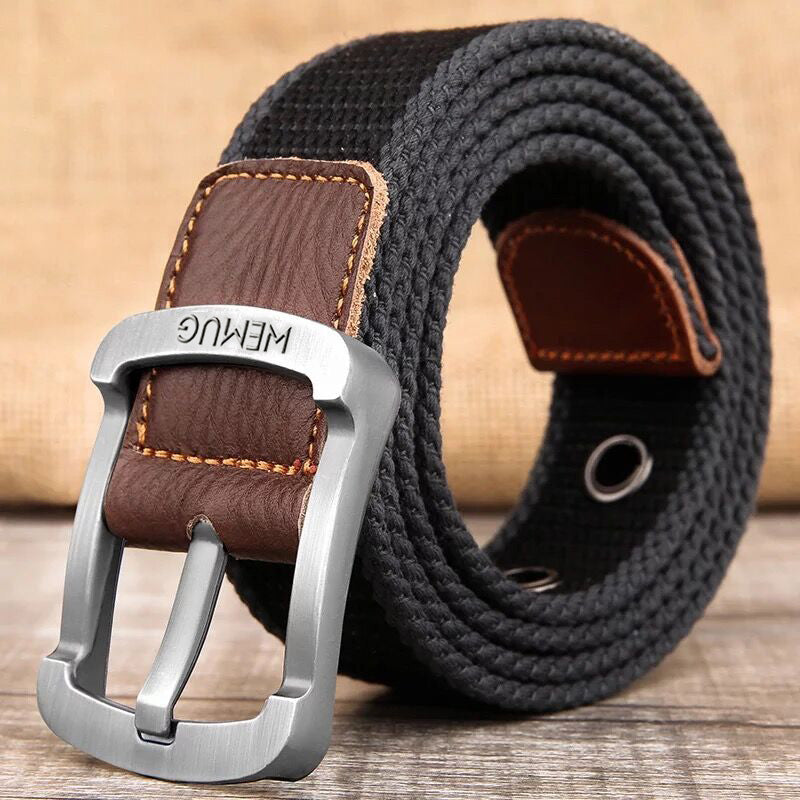 Casual Men's Canvas Belt - Outdoor Pin Buckle Design for Comfort and Style - Neon North Clothing