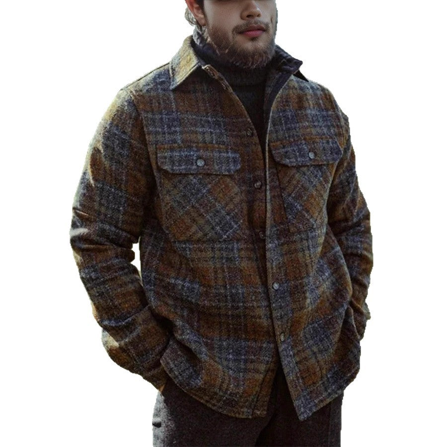 Mens Retro Blazer with Notch Lapel - Casual Elegance for Every Occasion