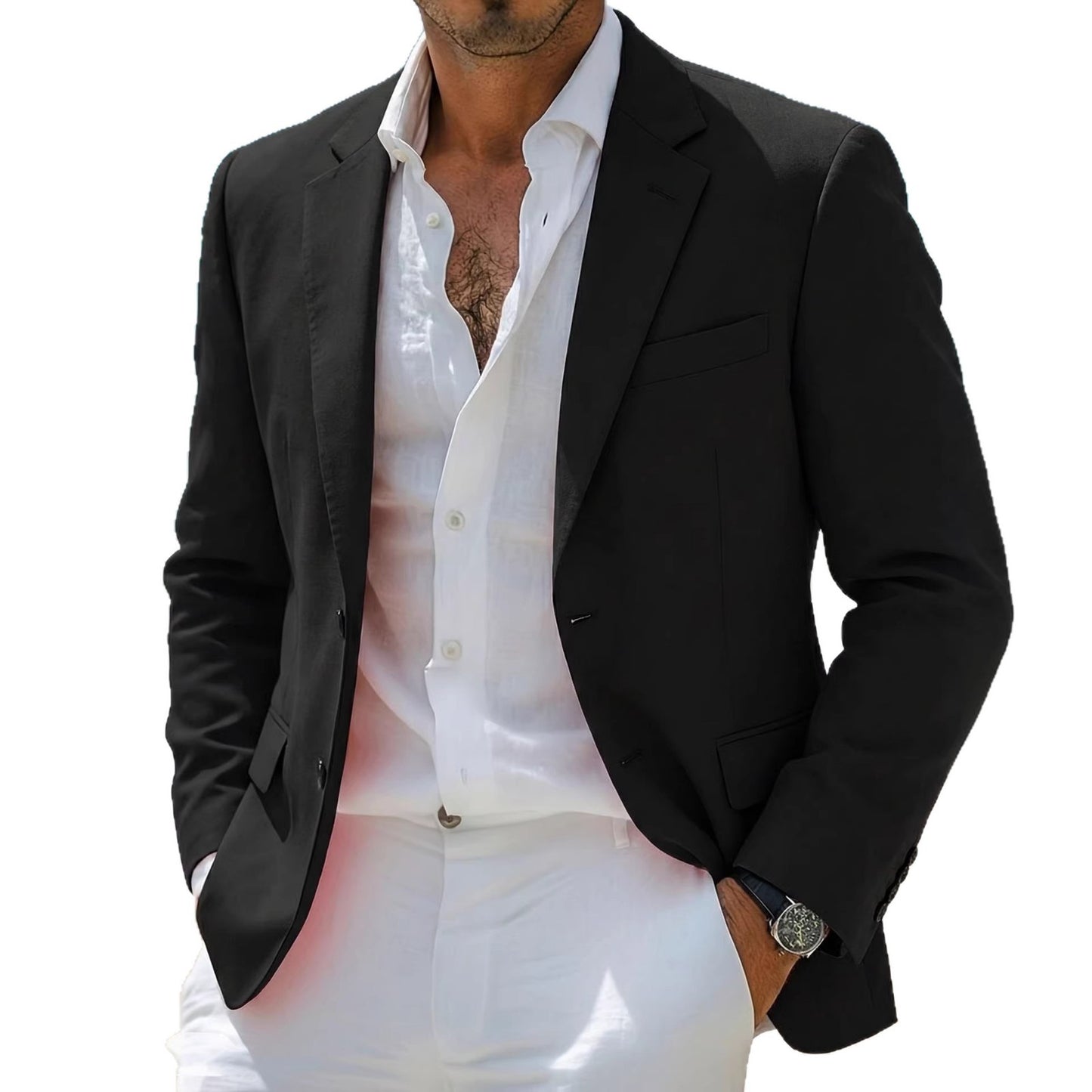 Men's Bad-Boy Casual Jacket - Fashionable Style for Trendy Men