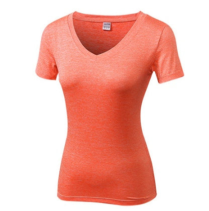 Gym Yoga Women's V-neck Women Fitness Yoga T-shirt