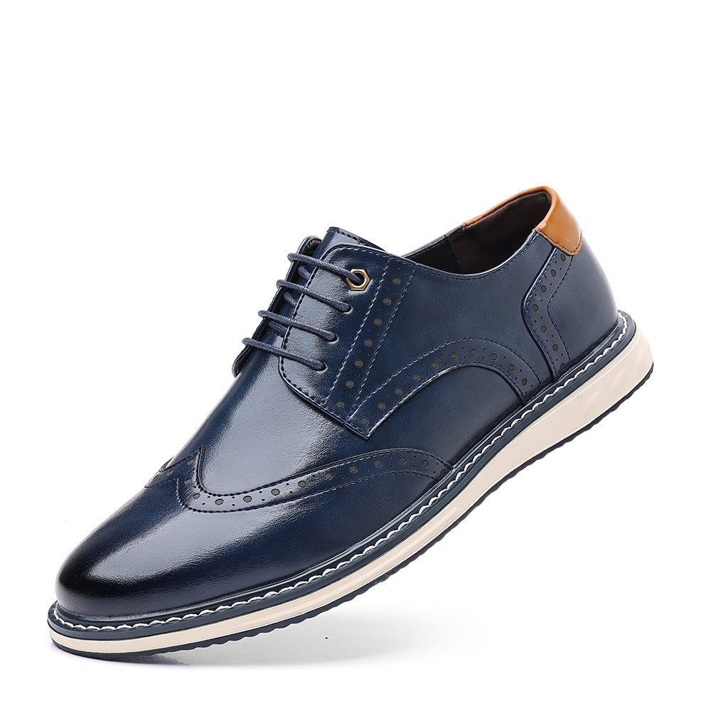 British Mens Leather Business Casual Shoes for Stylish Professionals