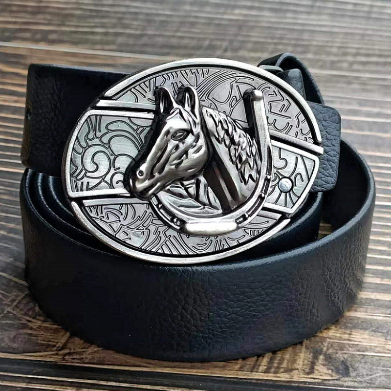 Smooth Buckle Trendy Punk Belt Buckle with Distinctive Style - Neon North Clothing