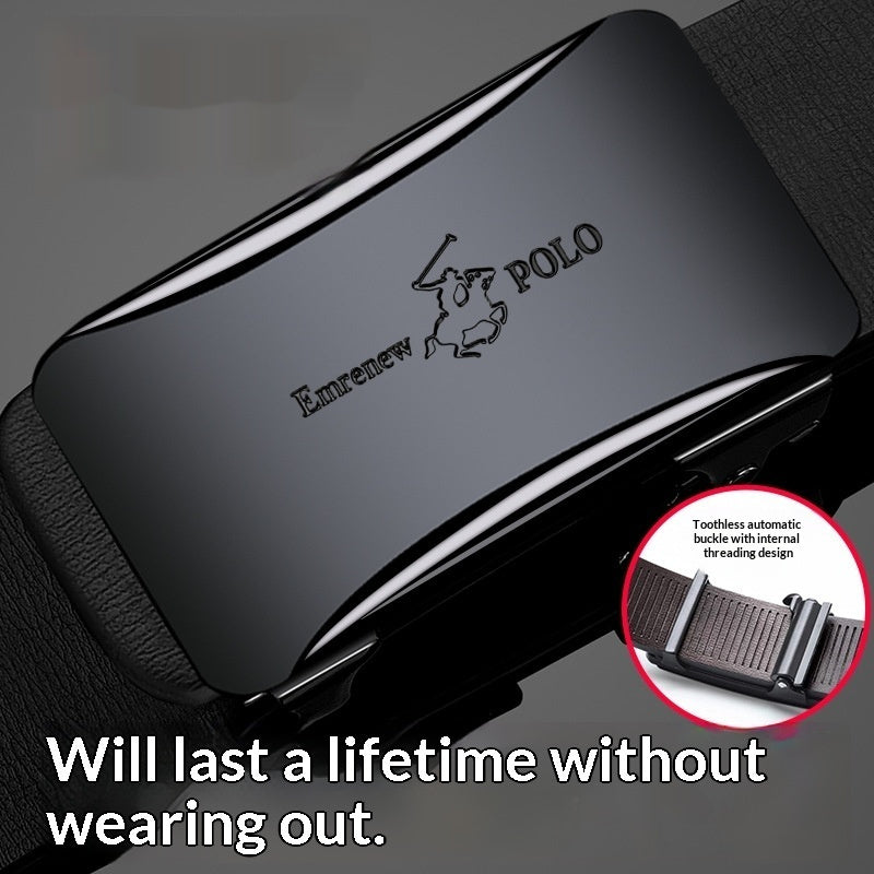 Mens Automatic-Buckle Polo Belt – Trendy Style for Pants - Neon North Clothing