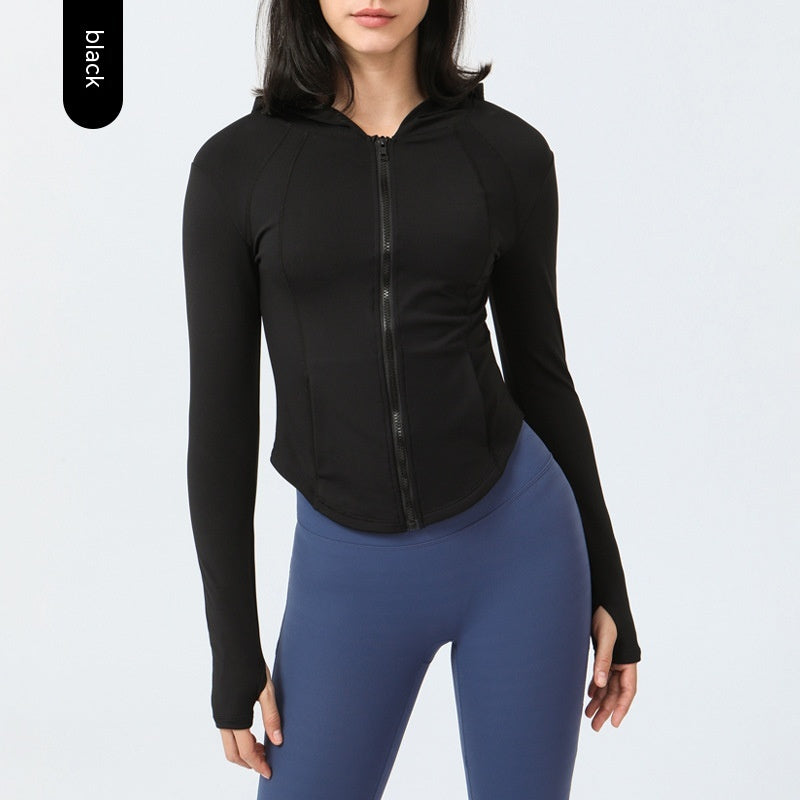 Chaqueta de yoga y deportiva para mujer con forro polar