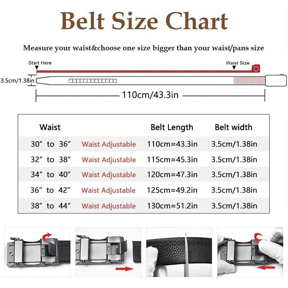 Men's Automatic Belt for Business, Casual, and Formal Occasions - Neon North Clothing