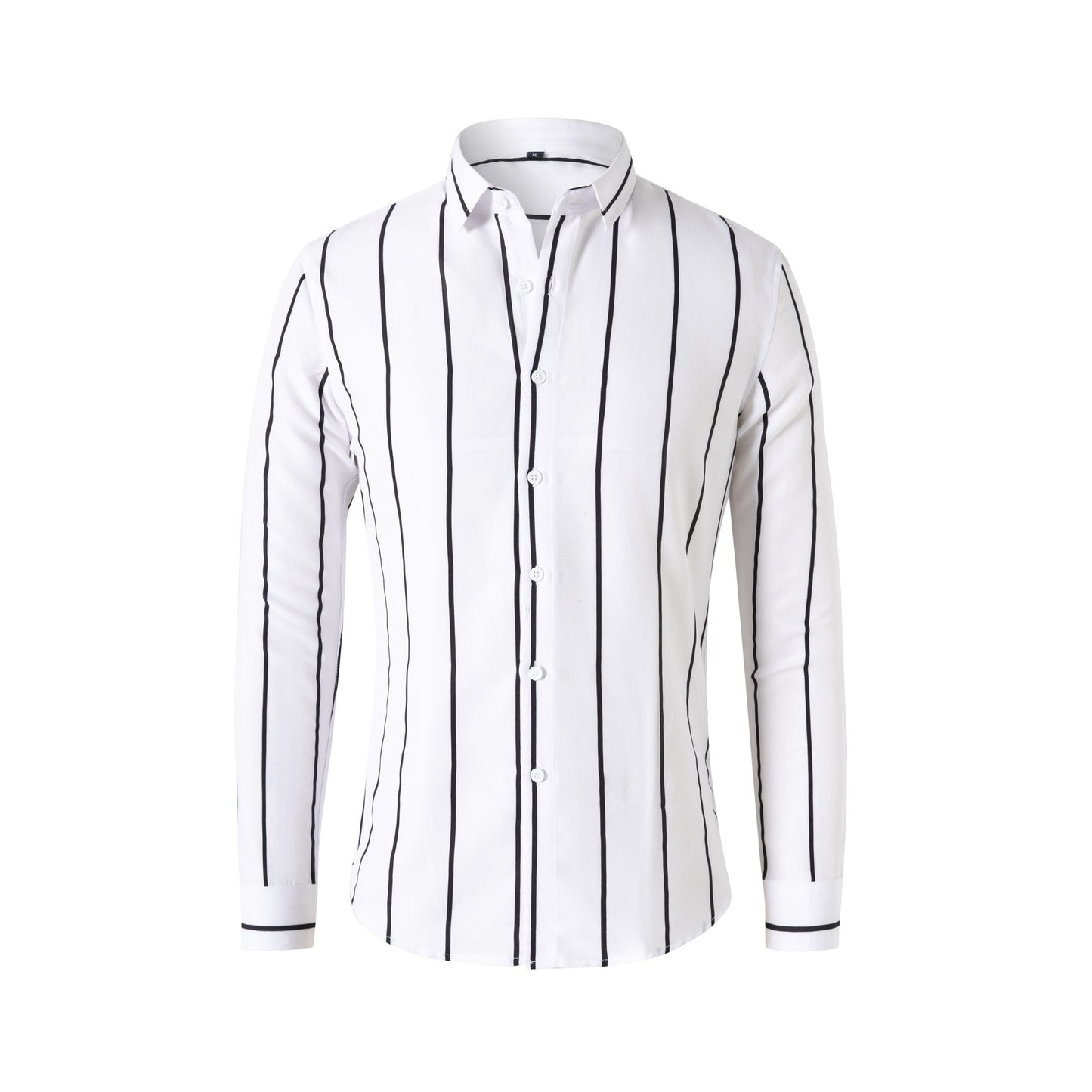 New Striped Long Sleeve Shirt for Men - Slim Fit