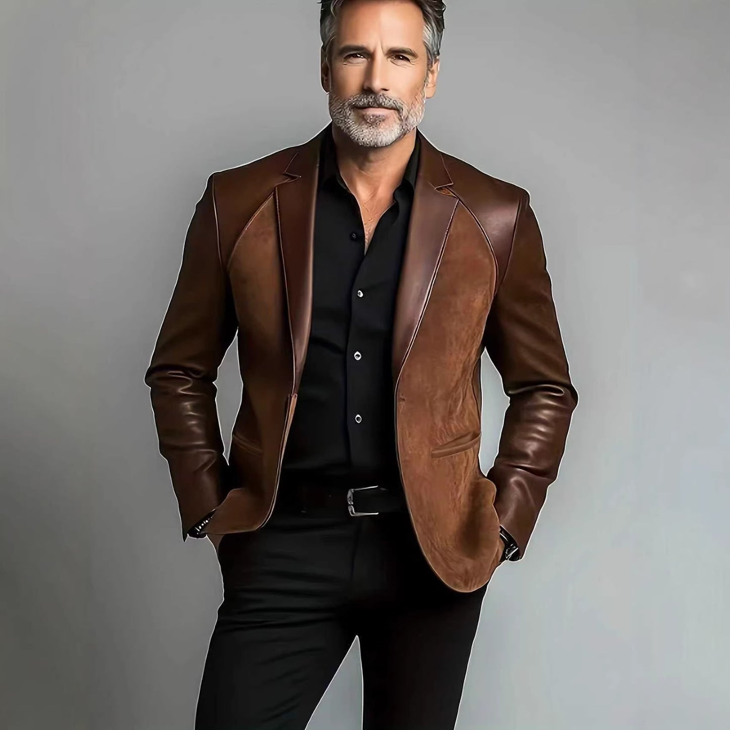 Stylish Coat: Suit-Collar Design for Timeless Elegance