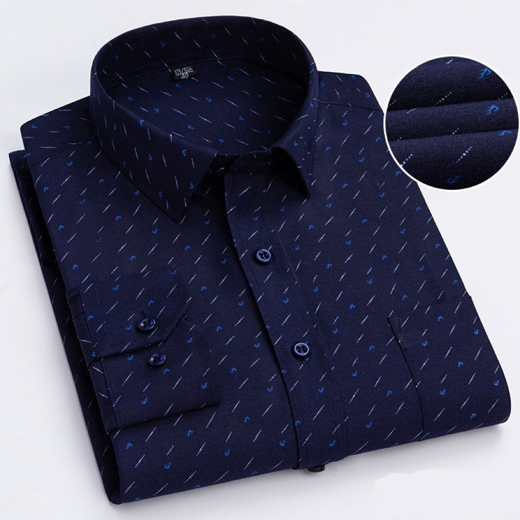 Men's Business Casual Shirt - Long-Sleeve Lightweight Style