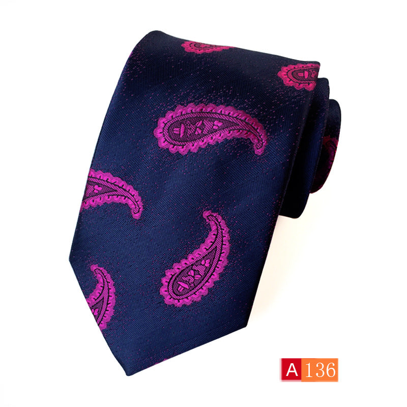 Men's Jacquard Formal Tie - Casual Polyester Jacquard Wear - Neon North Clothing