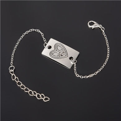 Simple Style Silver Plated Charm Bracelet - Neon North Clothing