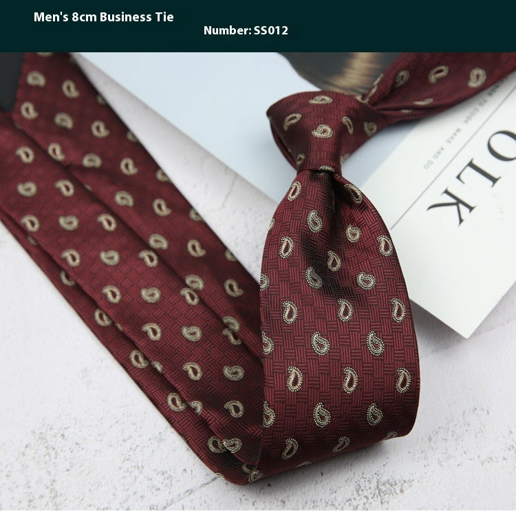 Men's Formal Striped Tie for Business Suit Elegance - Neon North Clothing
