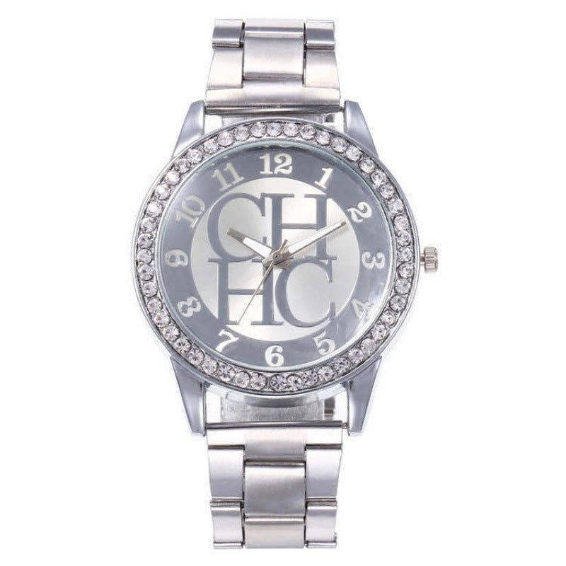 MK Alloy Diamond-Embedded Men's Wristwatch - Neon North Clothing