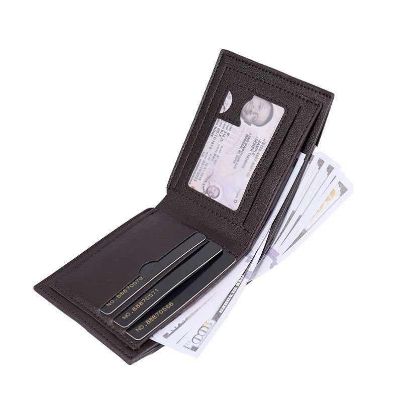 Two-fold Retro Fashion Wallet for Stylish Minimalists