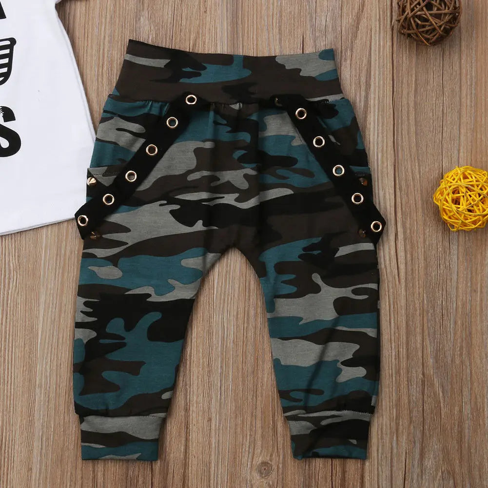 Infant Toddler Cotton Clothing Set for Baby Boys - Like A Boss T-Shirt and Pants Outfit - Neon North Clothing