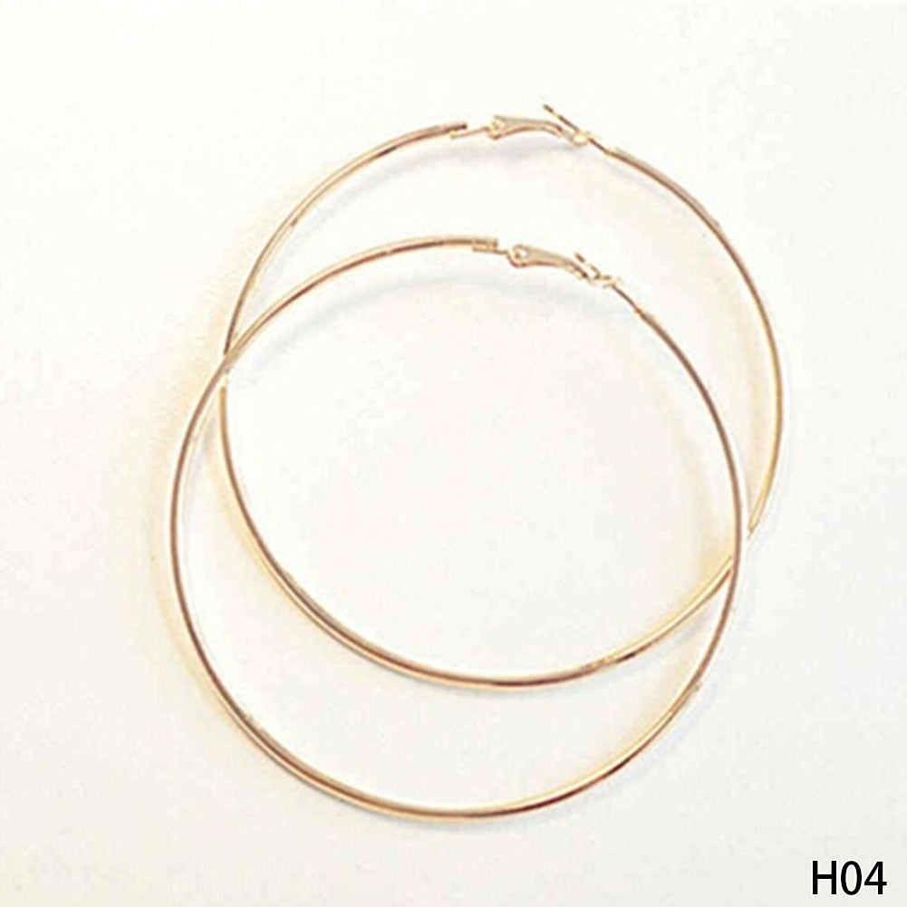 Retro Big Round Circle Earrings - Neon North Clothing