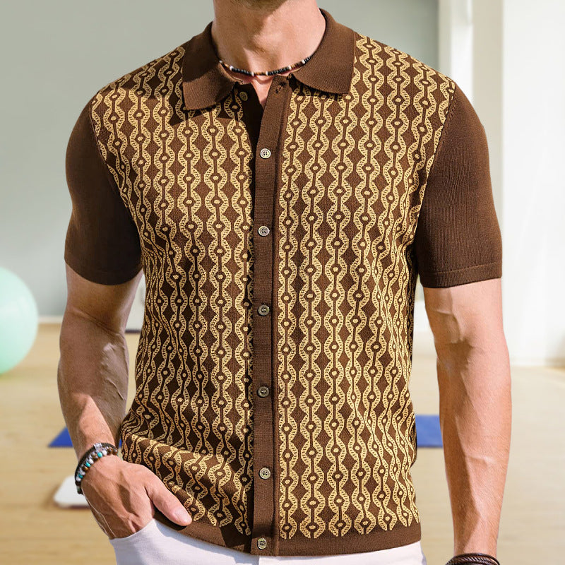 Summer Tencel Polo Shirt - Short-Sleeved Cardigan Style for Ultimate Comfort - Neon North Clothing