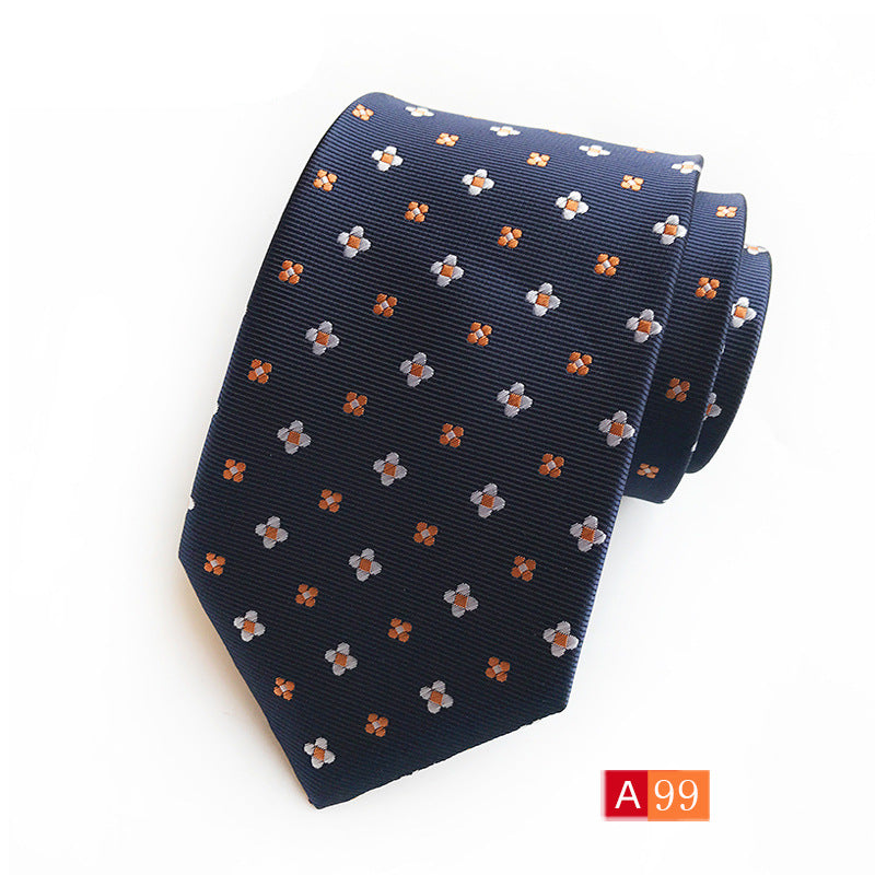 Men's Jacquard Formal Tie - Casual Polyester Jacquard Wear - Neon North Clothing