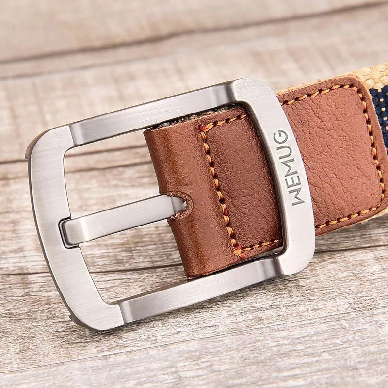 Casual Men's Canvas Belt - Outdoor Pin Buckle Design for Comfort and Style - Neon North Clothing