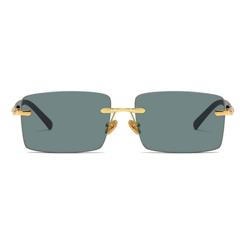 Fashion Rimless Crystal Sunglasses For Men And Women