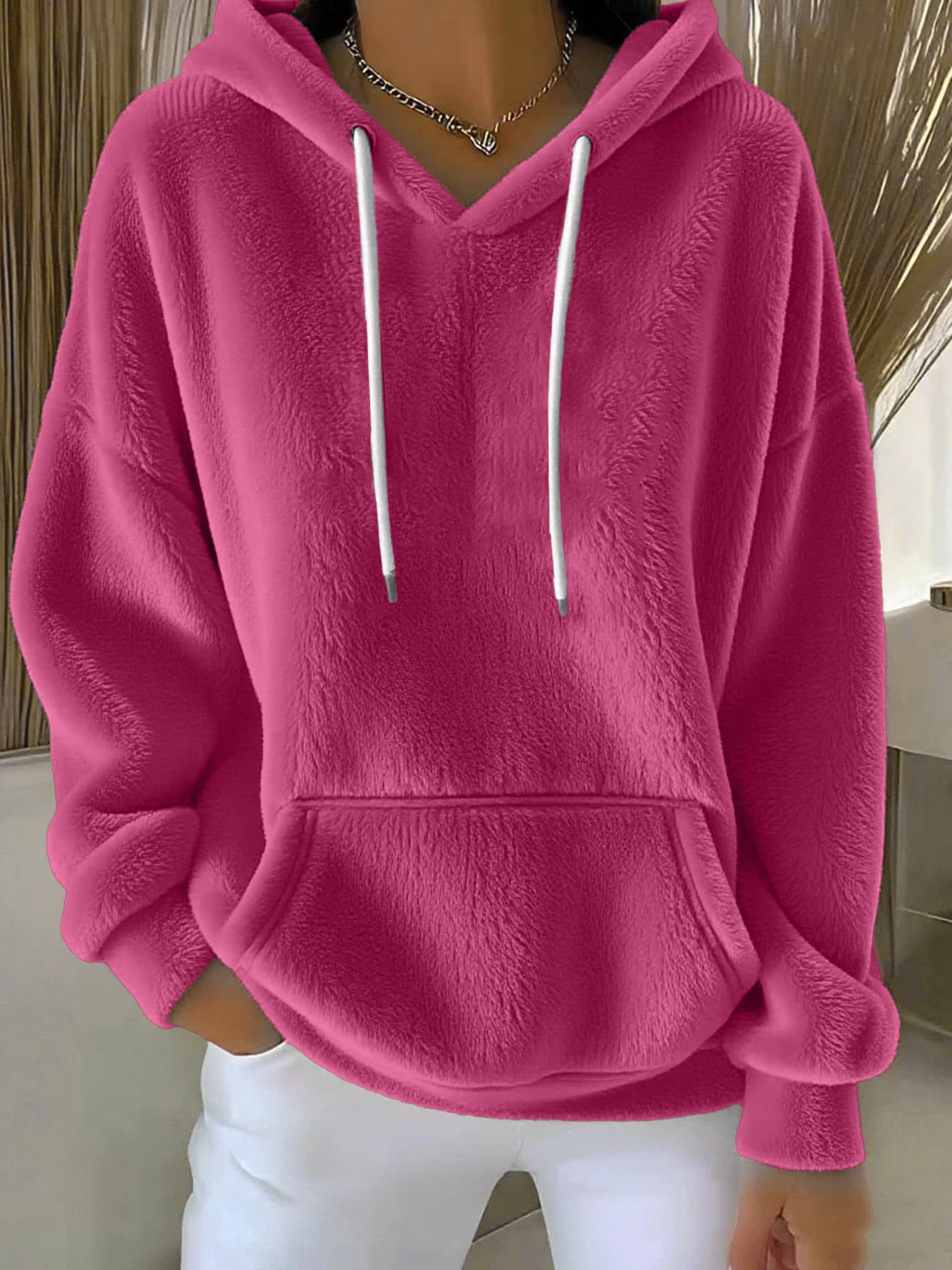 Women's Fleece Lined Hoodie for All-Day Comfort and Versatile Style