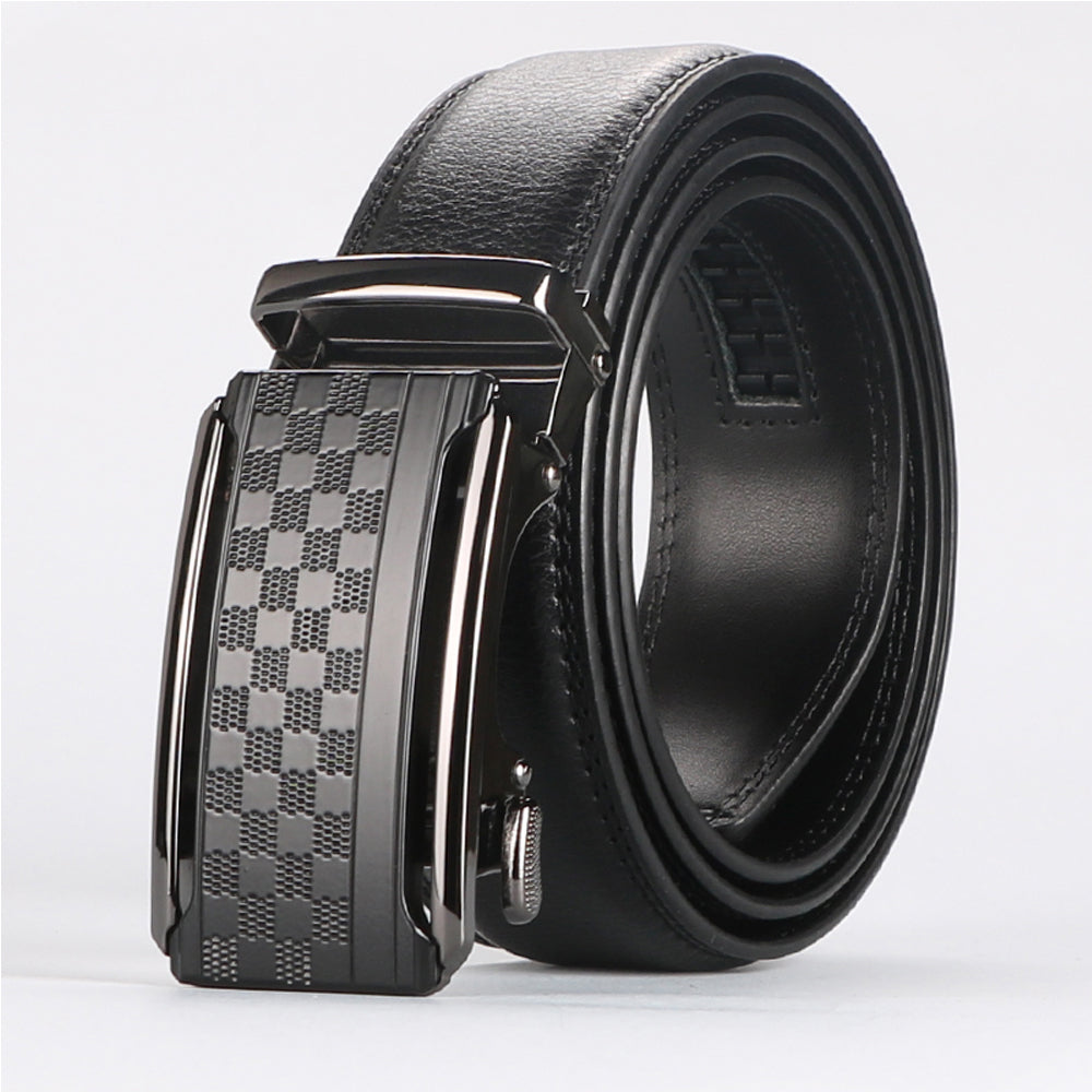 Men Belt Leather Belt For Men With Anti-Scratch Buckle Control Design For Formal Work Or Casual - Neon North Clothing
