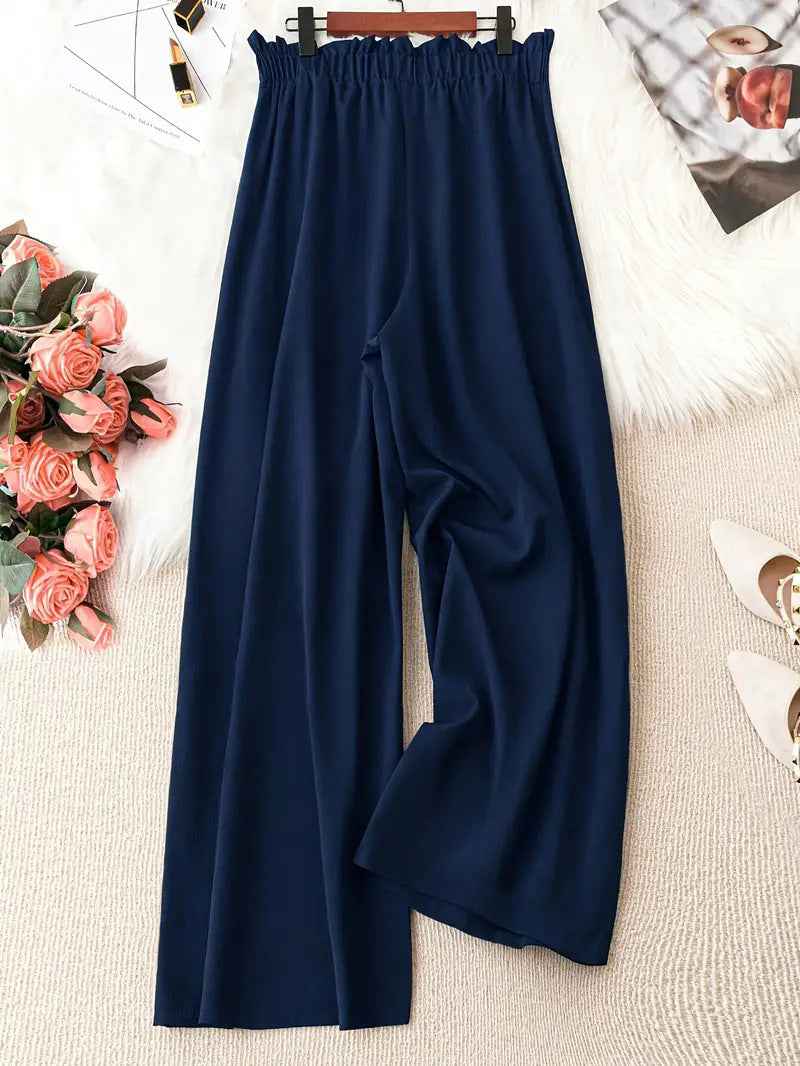 Summer Beach Plus-Size Wide-Leg Pants for Ultimate Comfort - Perfect Plus-Size Wide-Leg Beach Pants