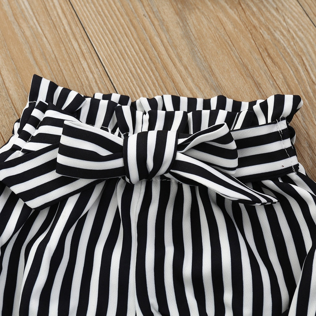 0-24 Months Bowknot Romper Set with Shorts and Headband - Neon North Clothing