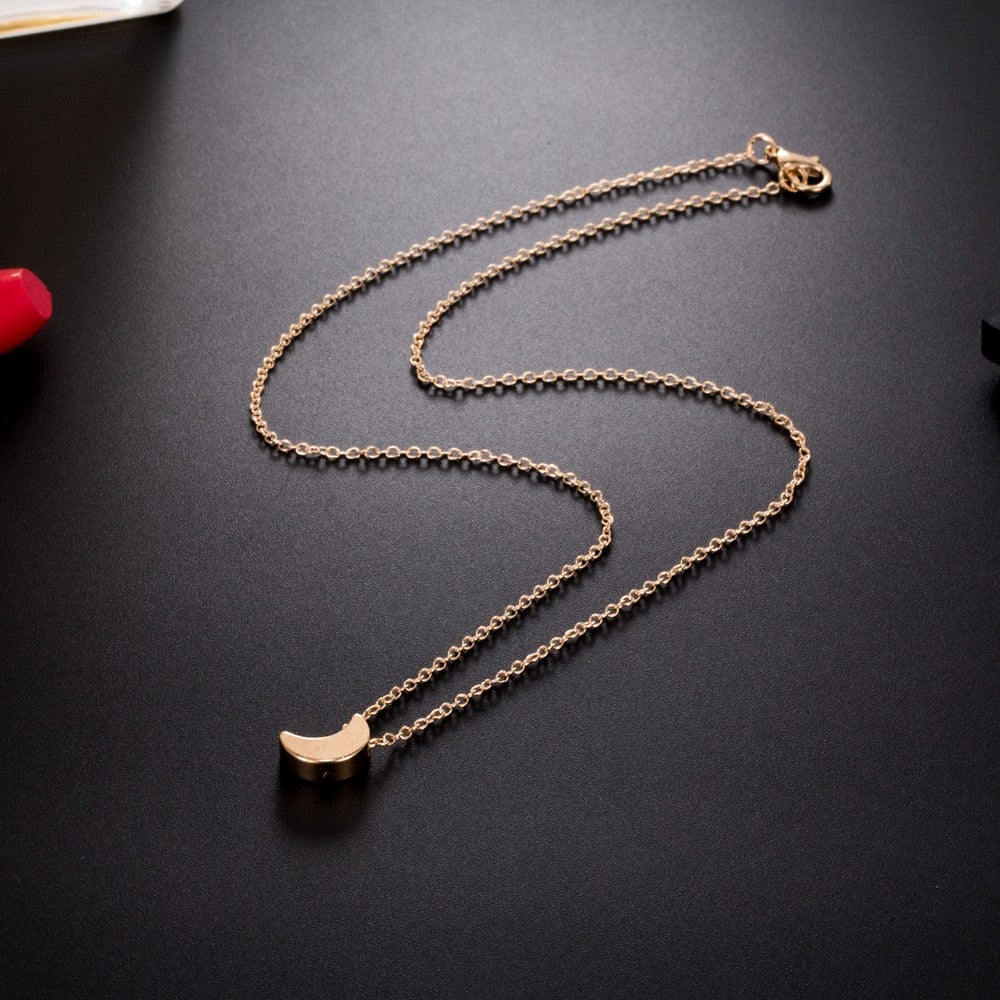 Cute Small Moon Pendant Necklace - Neon North Clothing