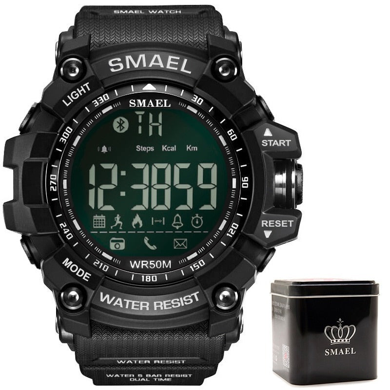 Mens Military Smartwatch - Waterproof LED Digital Chronograph with Multifunction Features - Neon North Clothing