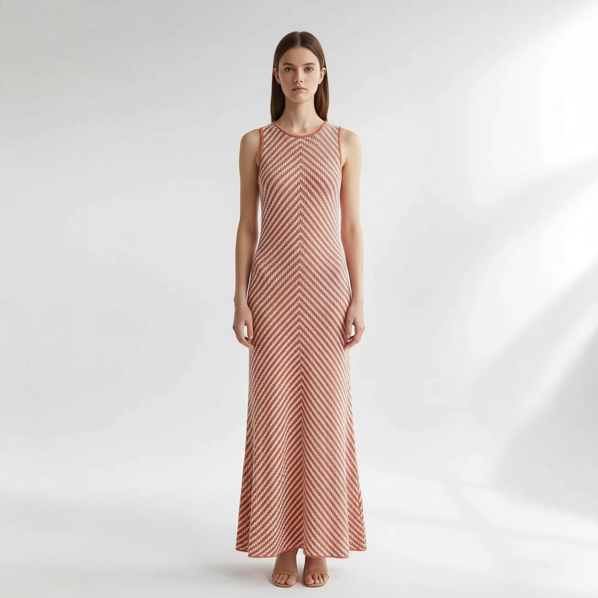 Chic High-End Round Neck Sleeveless Dress - Neon North Clothing