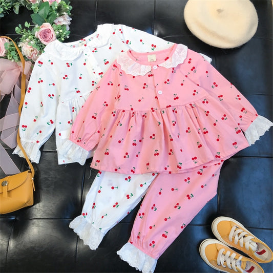 2 - 7 Years Girls Flower Lace Nightwear Dress in Cotton - Neon North Clothing