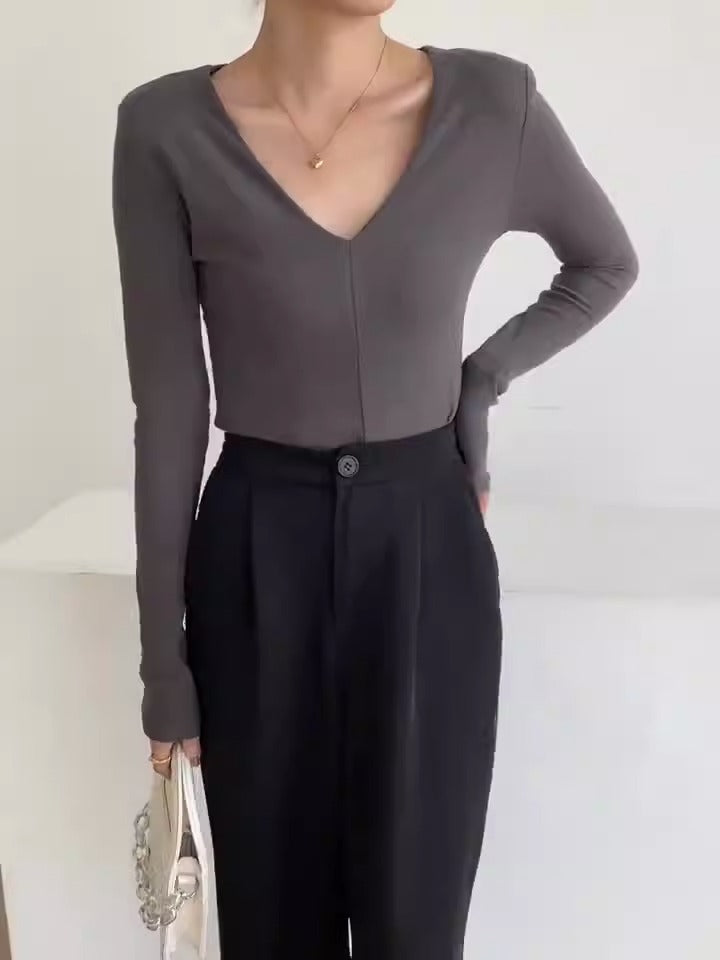 Basic Shoulder Pads Top for Effortless Style and Comfort - Neon North Clothing