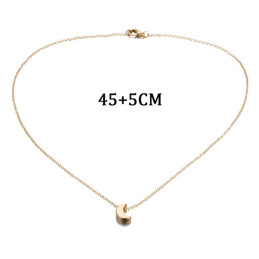 Cute Small Moon Pendant Necklace - Neon North Clothing