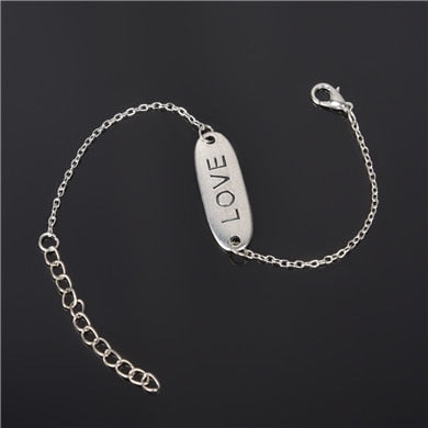 Simple Style Silver Plated Charm Bracelet - Neon North Clothing
