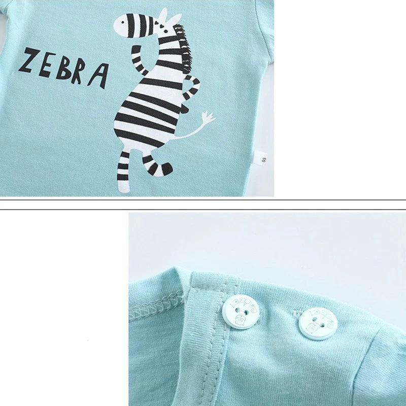 6M - 6 Years Cartoon Dinosaur Tracksuit for Kids - 2-Piece Set - Neon North Clothing